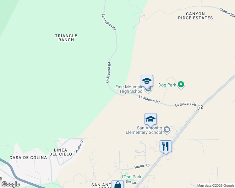 map of restaurants, bars, coffee shops, grocery stores, and more near in Bernalillo County