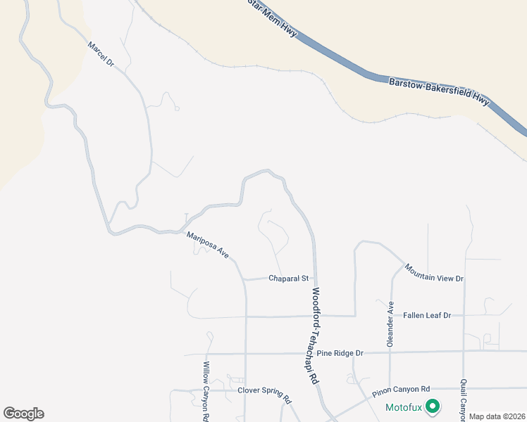 map of restaurants, bars, coffee shops, grocery stores, and more near 24350 Sequoia Avenue in Tehachapi