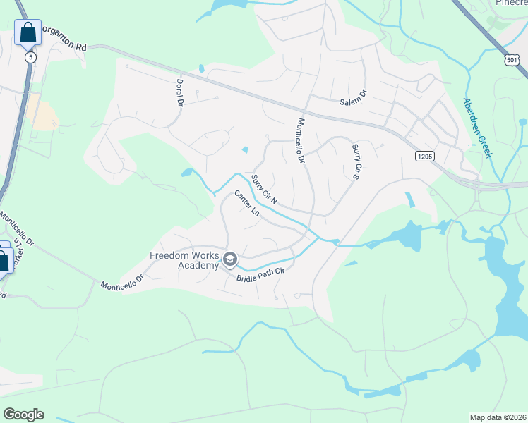 map of restaurants, bars, coffee shops, grocery stores, and more near 200 Canter Lane in Pinehurst
