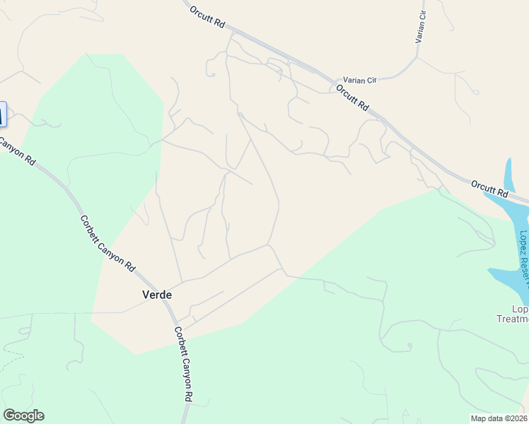 map of restaurants, bars, coffee shops, grocery stores, and more near 2139 Verde Canyon Road in Arroyo Grande