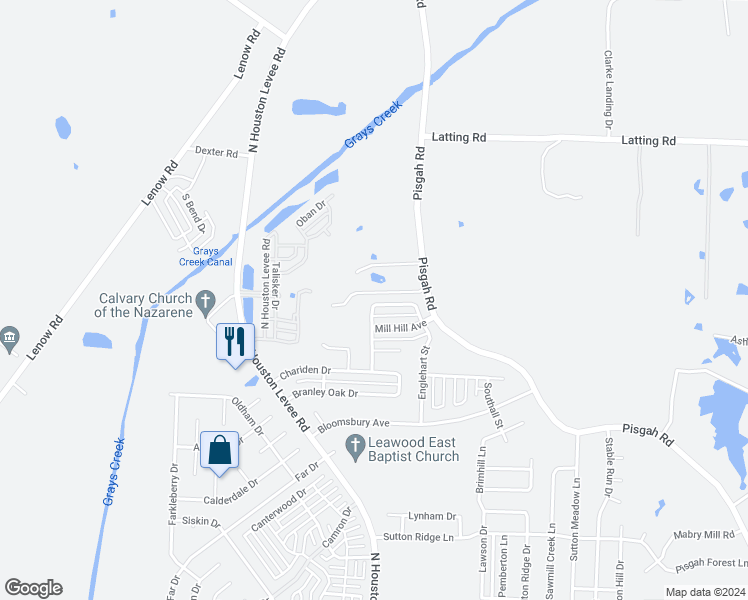 map of restaurants, bars, coffee shops, grocery stores, and more near 10066 Nolton Circle in Shelby County