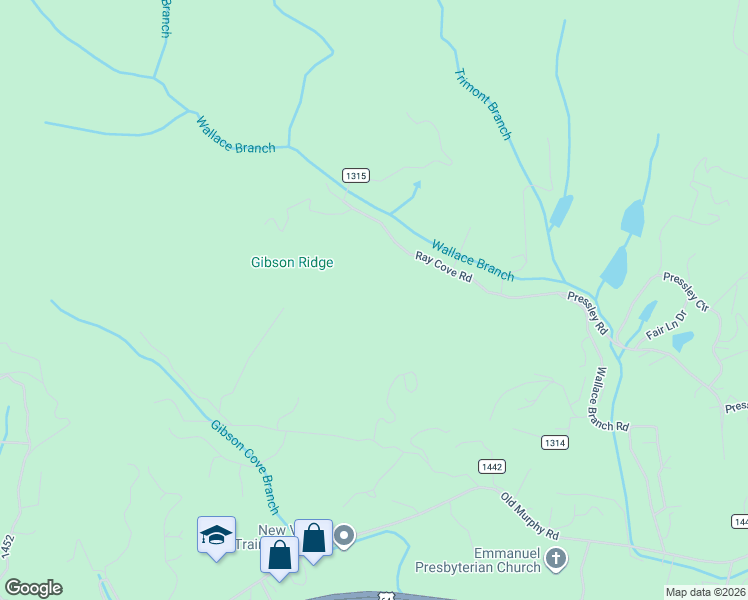 map of restaurants, bars, coffee shops, grocery stores, and more near 1434 Ray Cove Road in Franklin