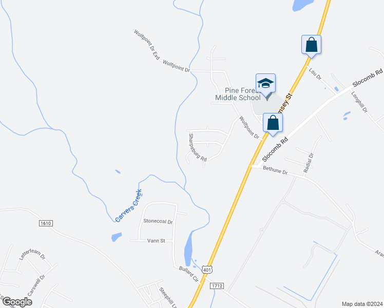 map of restaurants, bars, coffee shops, grocery stores, and more near 4620 Riverwalk Place in Fayetteville