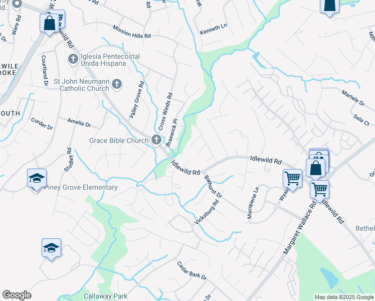 map of restaurants, bars, coffee shops, grocery stores, and more near 9052 Nathaniel Russell Lane in Charlotte