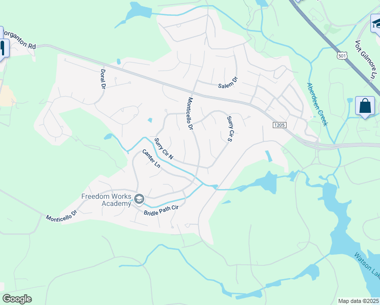 map of restaurants, bars, coffee shops, grocery stores, and more near 1 Harness Place in Pinehurst