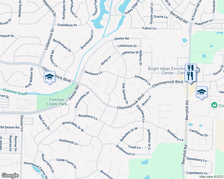 map of restaurants, bars, coffee shops, grocery stores, and more near 1869 Dartford Drive in Memphis