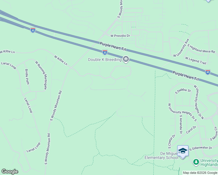 map of restaurants, bars, coffee shops, grocery stores, and more near 3260 South Trotter Lane in Flagstaff