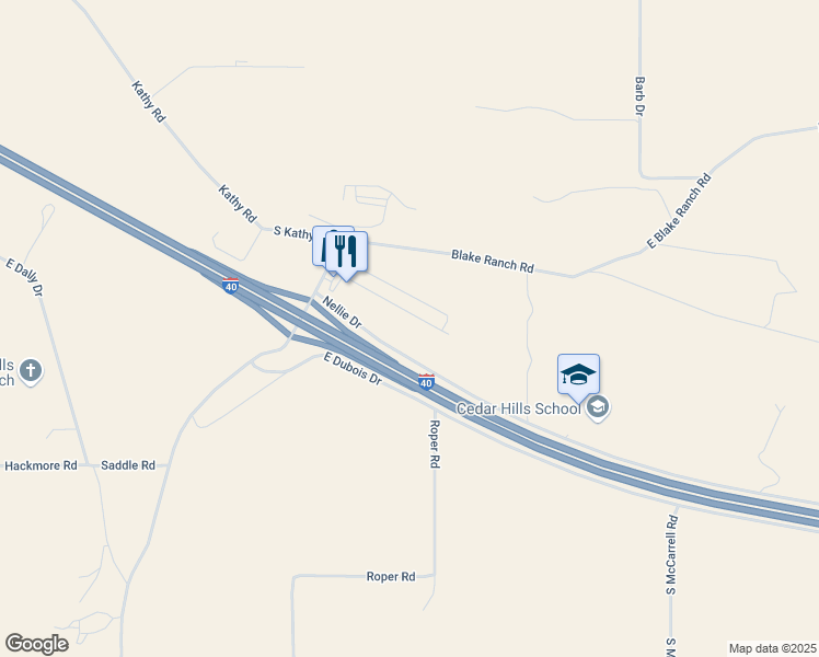 map of restaurants, bars, coffee shops, grocery stores, and more near 9501 Nellie Drive in Kingman