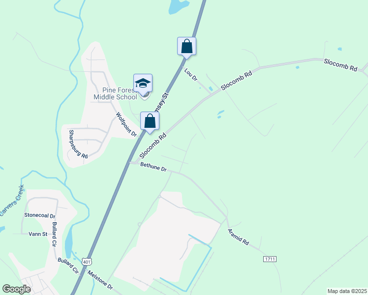 map of restaurants, bars, coffee shops, grocery stores, and more near 223 4 Ply Lane in Fayetteville
