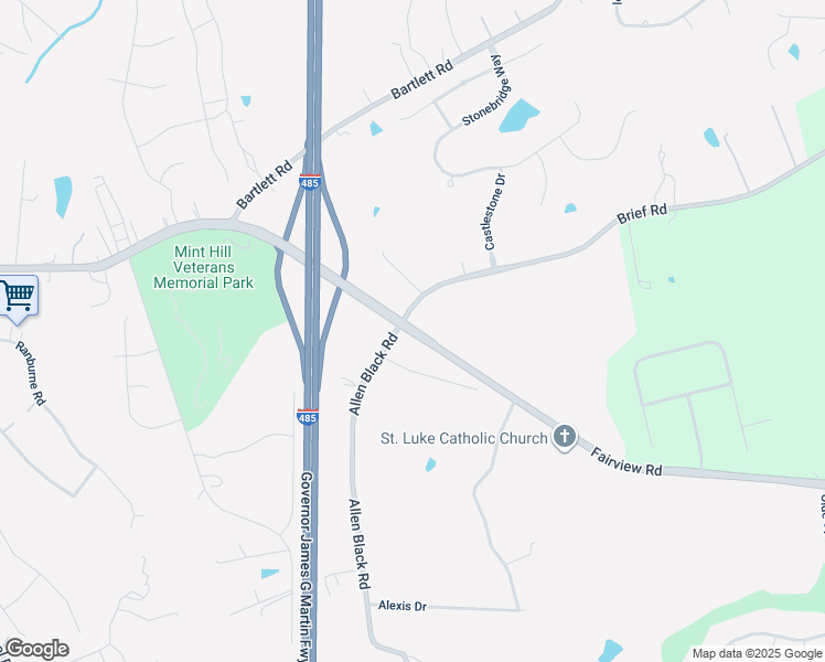 map of restaurants, bars, coffee shops, grocery stores, and more near 9312 Route 218 in Mint Hill