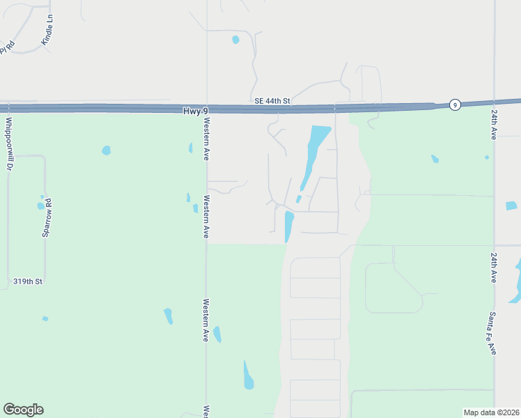 map of restaurants, bars, coffee shops, grocery stores, and more near 4104 Crystal Court in Norman