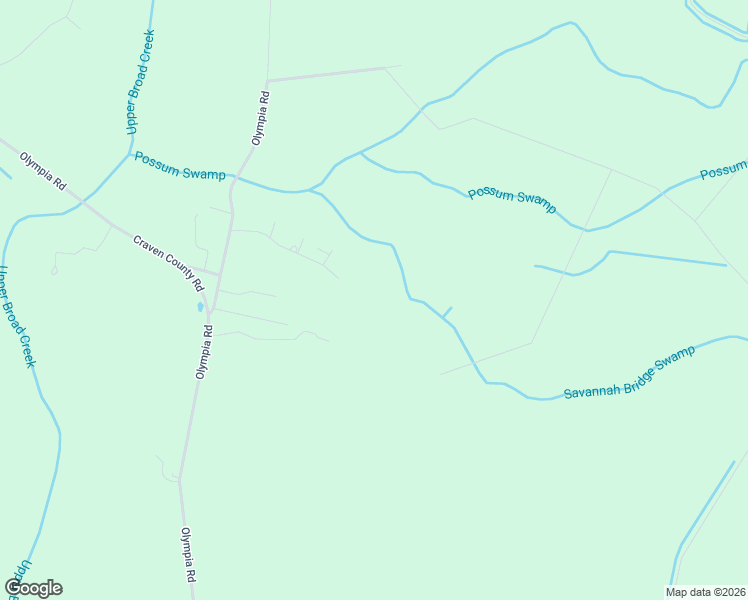 map of restaurants, bars, coffee shops, grocery stores, and more near 268 Shingle Brook Road in New Bern