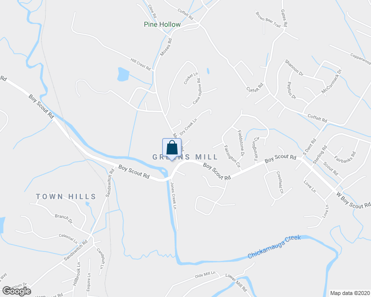 map of restaurants, bars, coffee shops, grocery stores, and more near 7008 Moses Road in Middle Valley
