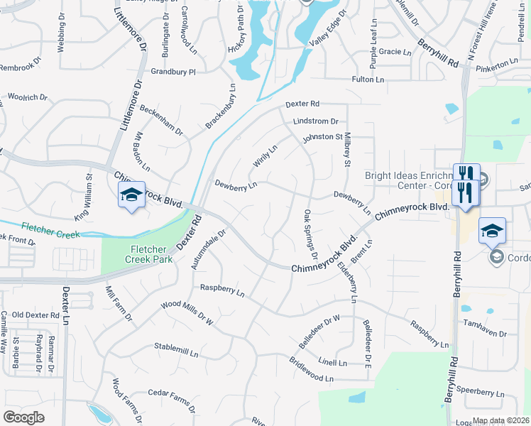 map of restaurants, bars, coffee shops, grocery stores, and more near 1869 Dartford Drive in Memphis