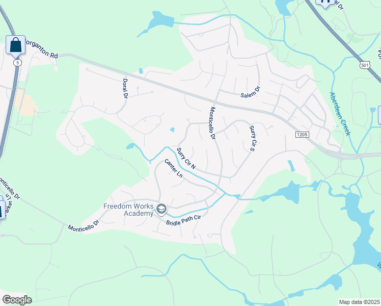 map of restaurants, bars, coffee shops, grocery stores, and more near 5 Furlong Place in Pinehurst