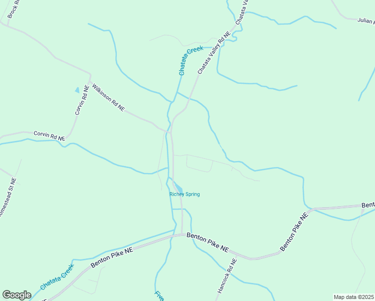 map of restaurants, bars, coffee shops, grocery stores, and more near 320 Chatata Valley Rd NE in Cleveland