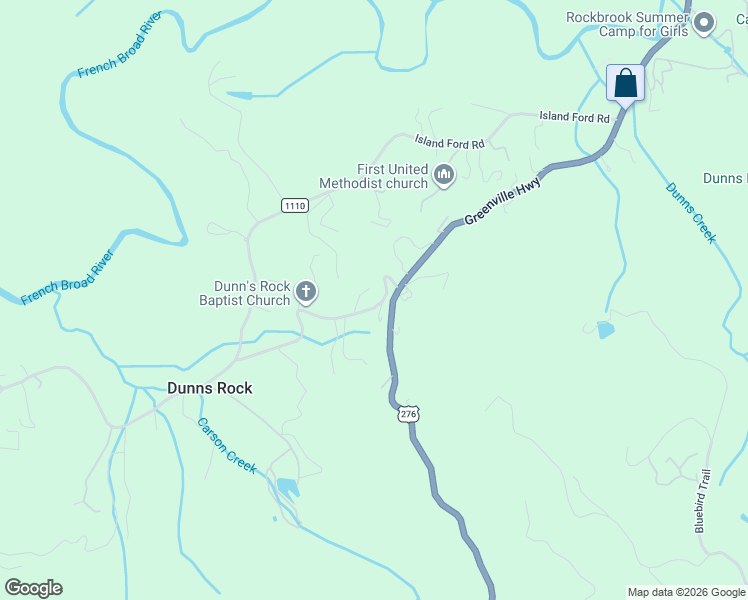 map of restaurants, bars, coffee shops, grocery stores, and more near 108 Holcombe Road in Brevard