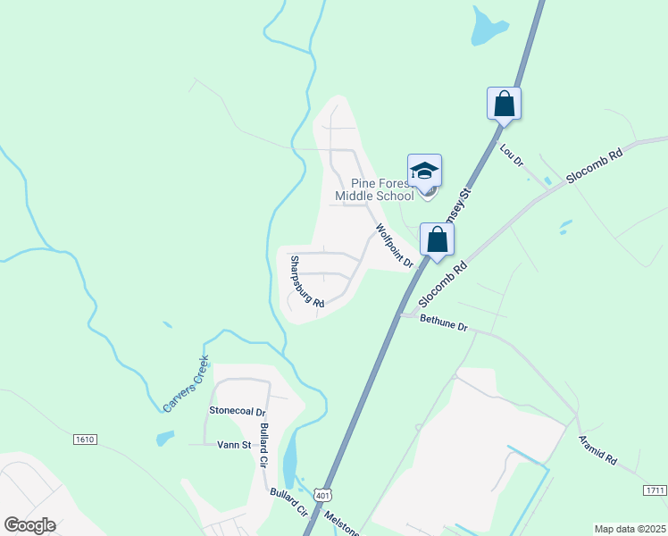 map of restaurants, bars, coffee shops, grocery stores, and more near 212 Shakerstone Drive in Fayetteville