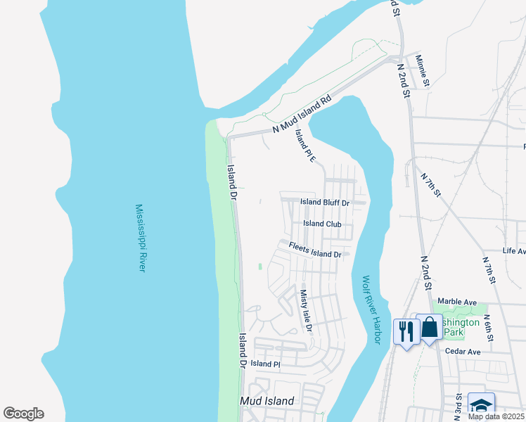 map of restaurants, bars, coffee shops, grocery stores, and more near 1307 Armand Drive in Memphis