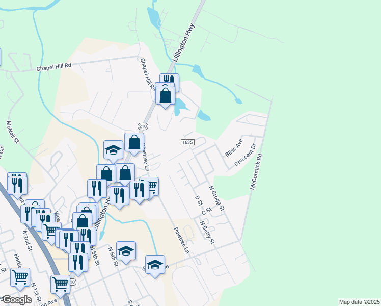 map of restaurants, bars, coffee shops, grocery stores, and more near in Spring Lake