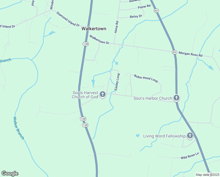map of restaurants, bars, coffee shops, grocery stores, and more near 125 Easley Loop in Savannah