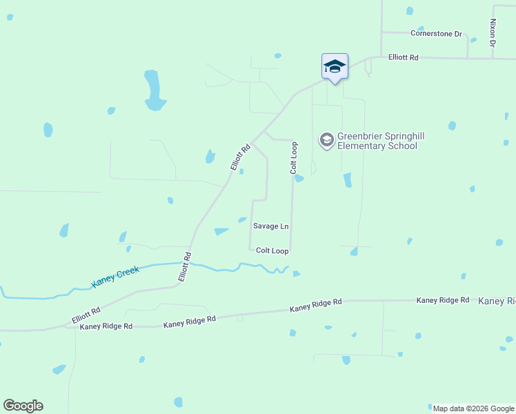 map of restaurants, bars, coffee shops, grocery stores, and more near 54 Colt Loop in Greenbrier