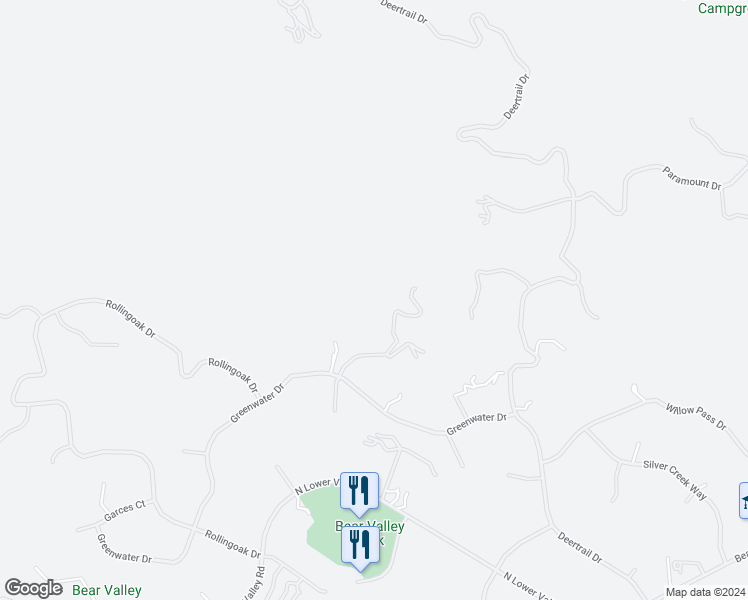 map of restaurants, bars, coffee shops, grocery stores, and more near 24661 Piute Drive in Tehachapi