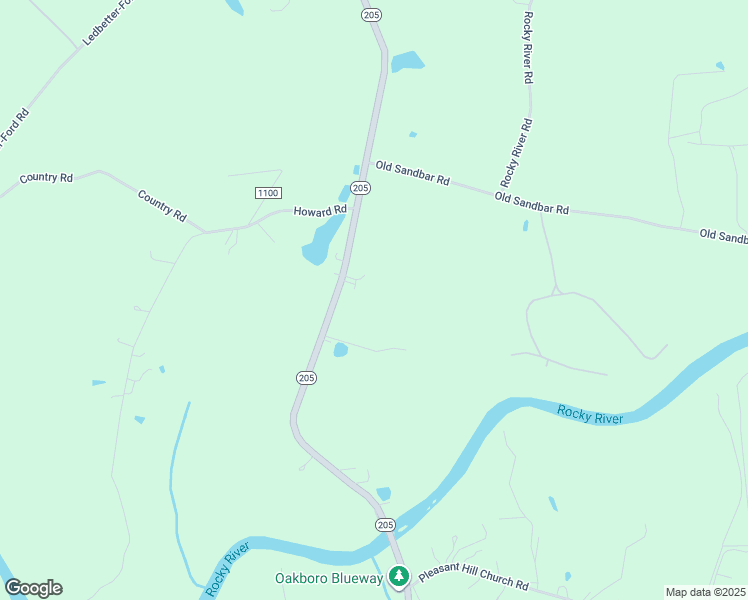 map of restaurants, bars, coffee shops, grocery stores, and more near 4210 North Carolina 205 in Oakboro