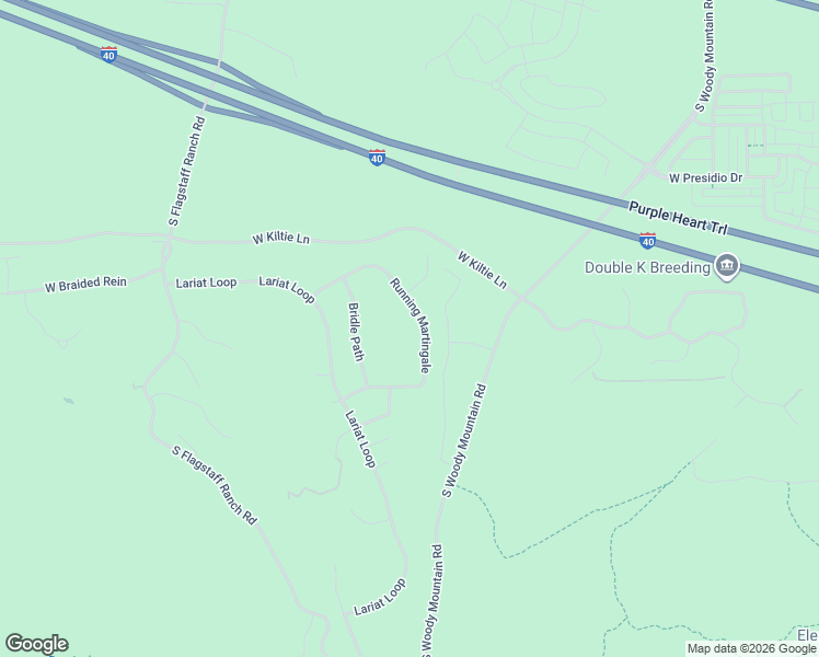 map of restaurants, bars, coffee shops, grocery stores, and more near 3555 Running Martingale in Flagstaff