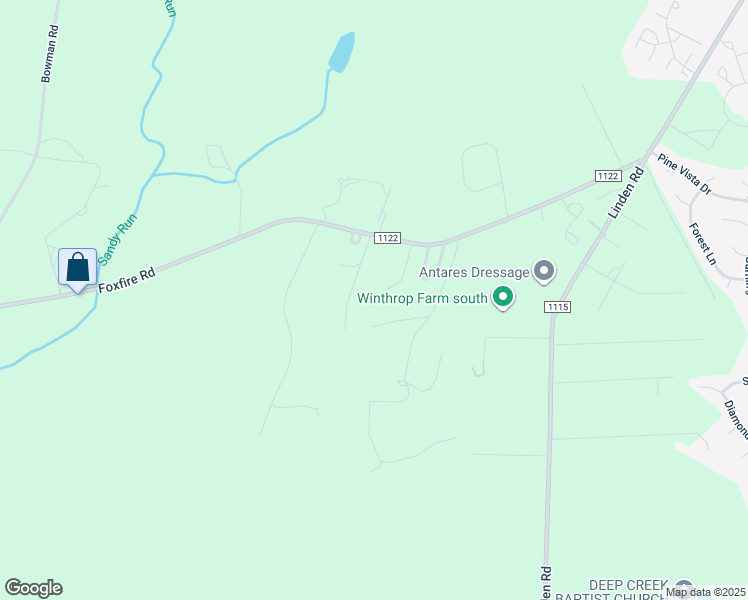 map of restaurants, bars, coffee shops, grocery stores, and more near Soundview Road in Moore County