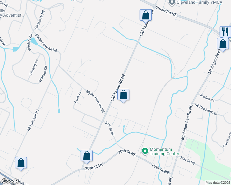 map of restaurants, bars, coffee shops, grocery stores, and more near 3901-3903 Old Tasso Rd NE in Cleveland