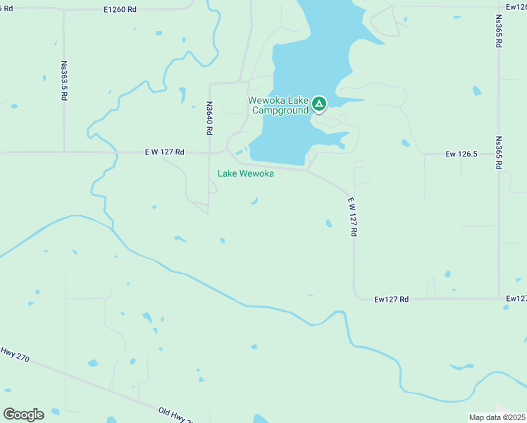 map of restaurants, bars, coffee shops, grocery stores, and more near 36400 Ew 1270 in Wewoka