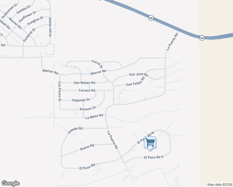 map of restaurants, bars, coffee shops, grocery stores, and more near 807 La Puerta Rd in Bullhead City