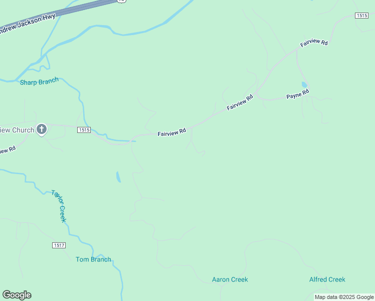 map of restaurants, bars, coffee shops, grocery stores, and more near 2965 Fairview Road in Andrews
