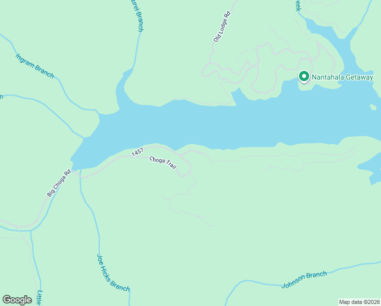 map of restaurants, bars, coffee shops, grocery stores, and more near 3365 Big Choga Road in Topton