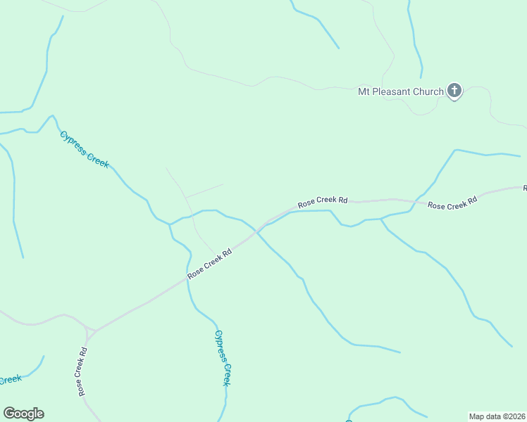 map of restaurants, bars, coffee shops, grocery stores, and more near 3592 Rose Creek Road in Selmer