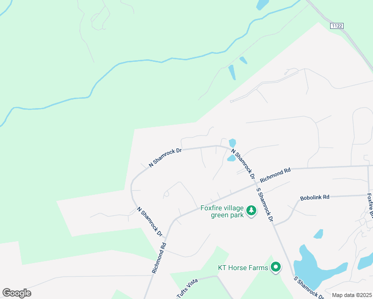 map of restaurants, bars, coffee shops, grocery stores, and more near North Shamrock Drive in Foxfire