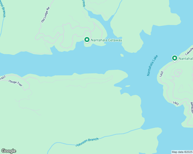 map of restaurants, bars, coffee shops, grocery stores, and more near 600 Nantahala Shores Road in Topton