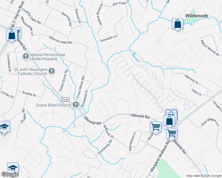 map of restaurants, bars, coffee shops, grocery stores, and more near in Charlotte