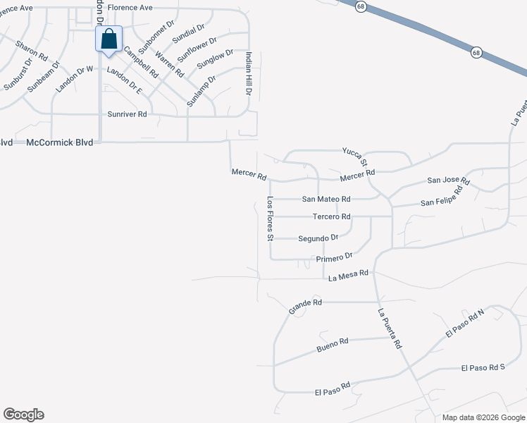 map of restaurants, bars, coffee shops, grocery stores, and more near 895 Los Flores Street in Bullhead City