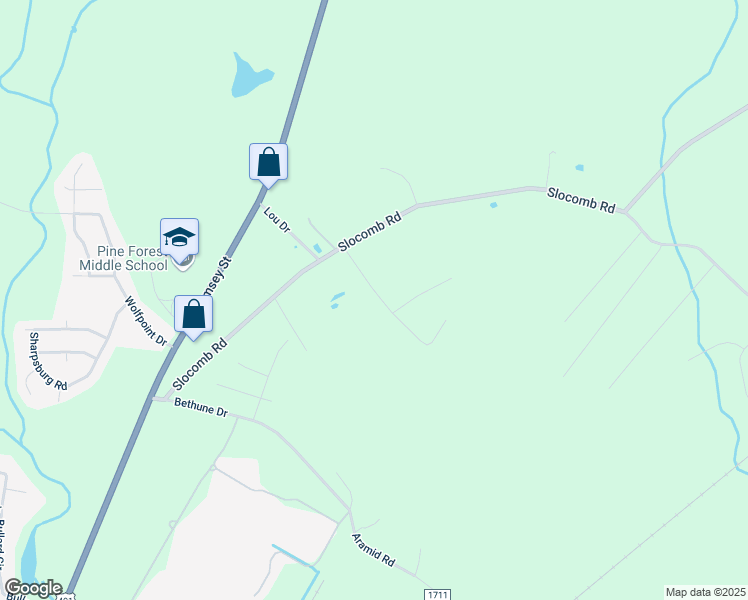 map of restaurants, bars, coffee shops, grocery stores, and more near 276 Longhill Drive in Fayetteville