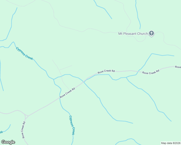 map of restaurants, bars, coffee shops, grocery stores, and more near 3592 Rose Creek Road in Selmer