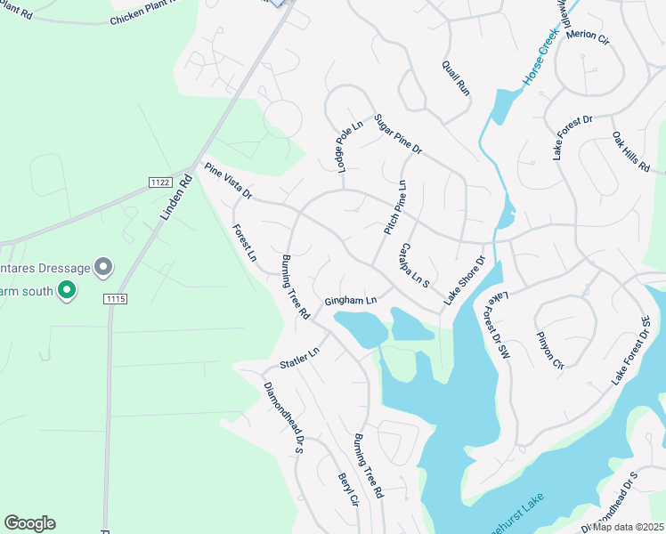 map of restaurants, bars, coffee shops, grocery stores, and more near 20 Cedar Lane in Pinehurst