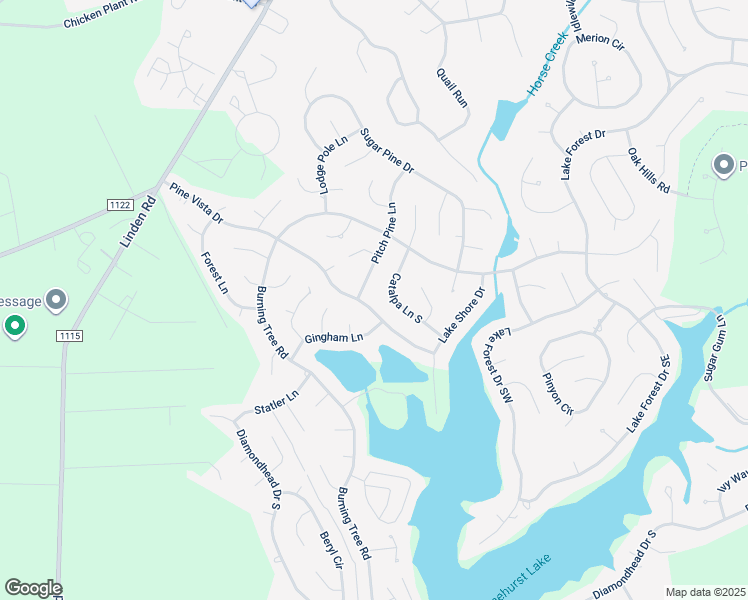 map of restaurants, bars, coffee shops, grocery stores, and more near 305 Pine Vista Drive in Pinehurst
