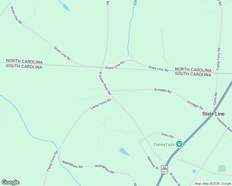 map of restaurants, bars, coffee shops, grocery stores, and more near 116 Scruggs Road in Gaffney