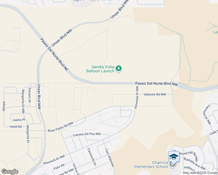 map of restaurants, bars, coffee shops, grocery stores, and more near Paseo Del Norte Boulevard Northeast in Albuquerque