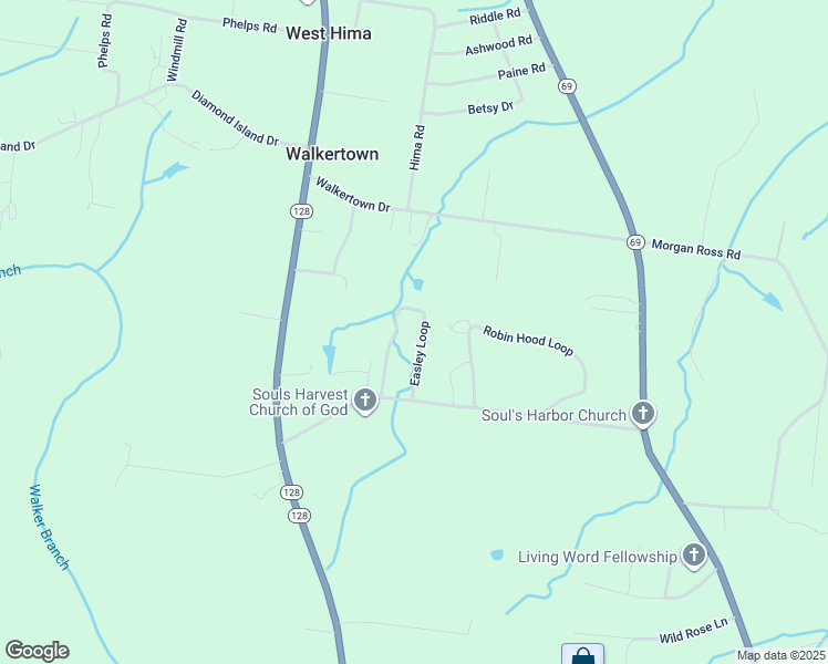 map of restaurants, bars, coffee shops, grocery stores, and more near 300 Easley Loop in Savannah