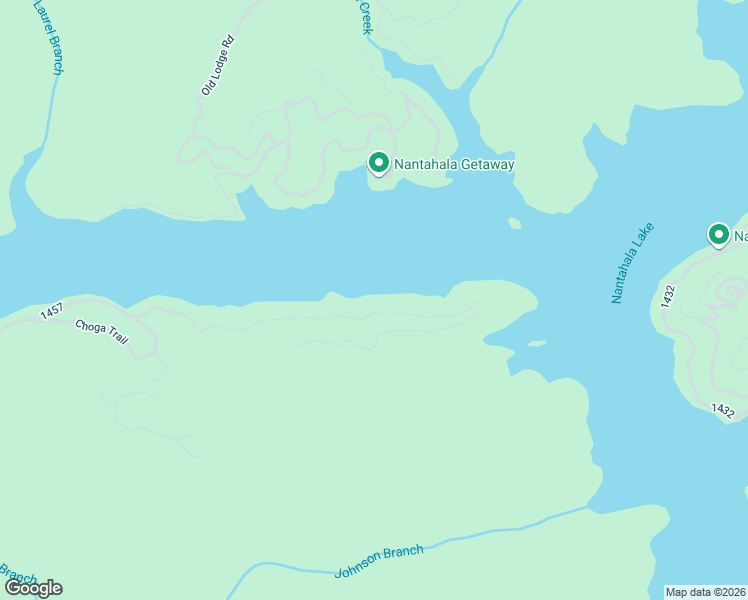 map of restaurants, bars, coffee shops, grocery stores, and more near 536 Nantahala Shores Road in Topton