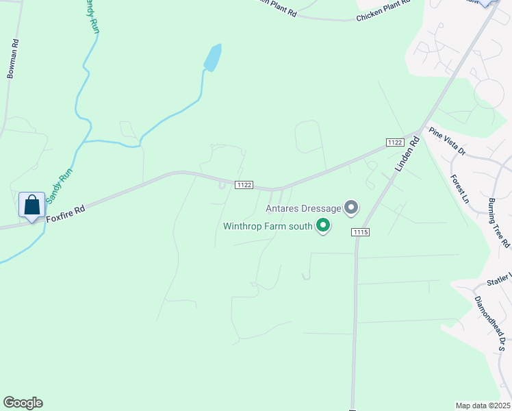 map of restaurants, bars, coffee shops, grocery stores, and more near Soundview Road in Moore County