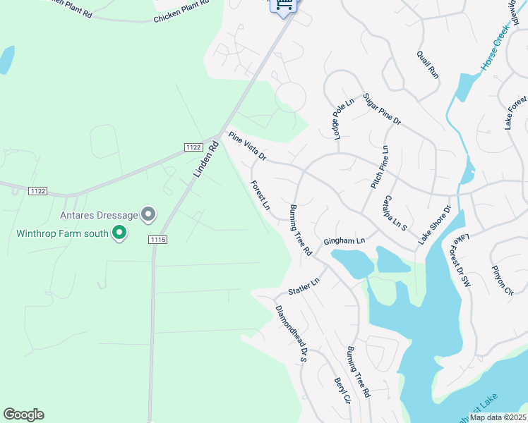 map of restaurants, bars, coffee shops, grocery stores, and more near 139 Forest Lane in Pinehurst